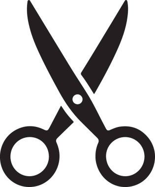 makas simgesi vektör illüstrasyonu