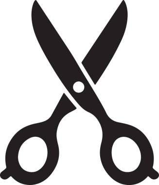 makas simgesi vektör illüstrasyon tasarımı