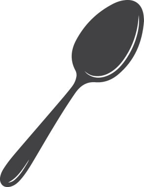 Kaşık. Web simgesi basit tasarım