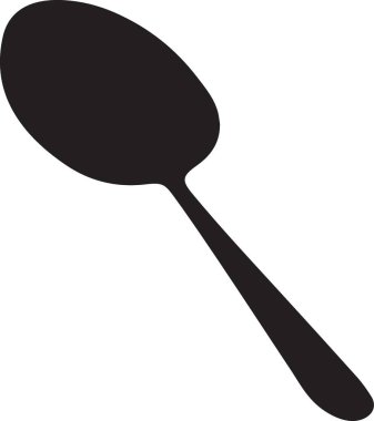 kaşık ikonu vektör illüstrasyonu