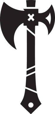 Ortaçağ Viking baltasının vektör çizimi