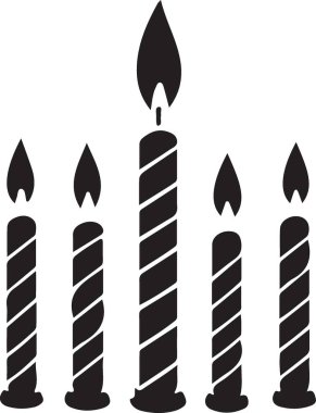 Mum simgesi, vektör illüstrasyonu