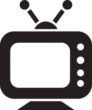 Televizyon televizyon televizyonu simgesi
