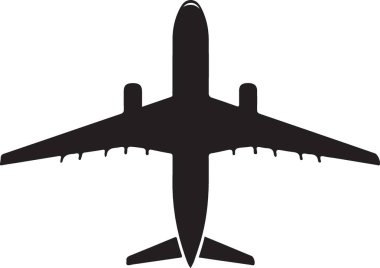 Uçak. Web simgesi basit illüstrasyon