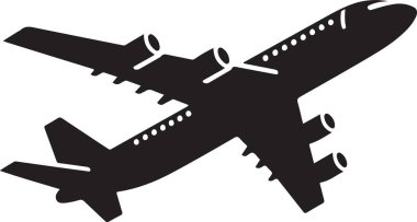 Uçak. Web simgesi basit illüstrasyon