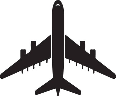 Uçak seyahat düzlemi simgesi