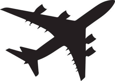 uçak vektör illüstrasyonu