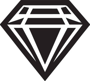 Elmas simgesi, vektör illüstrasyonu