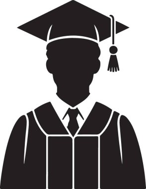 yüksek lisans öğrencisi simgesi, basit stil