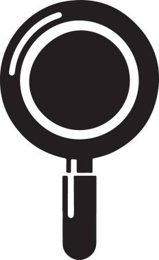 Pişirme Web siteleri ve Uygulamaları için Siyah Kızartıcı Pan Görüntü Vektör Grafiği