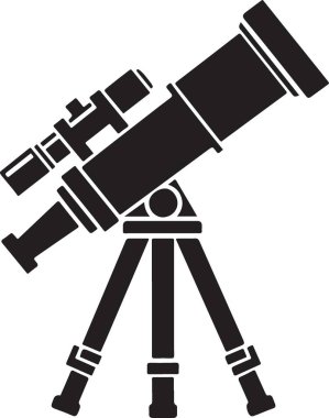 Teleskop ikon vektörü. teleskop simgesi vektör illüstrasyonu