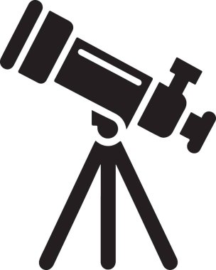 Teleskop. Web simgesi basit tasarım