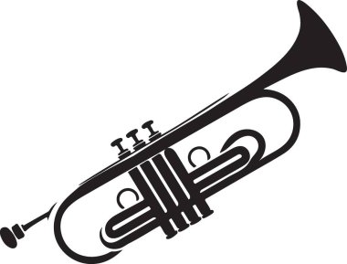 Trompet vektör illüstrasyon sanatı