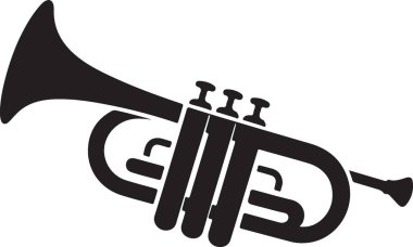 trompet simge vektör çizim