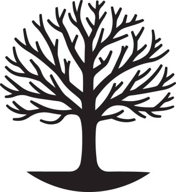 Ağaç. Web simgesi basit illüstrasyon