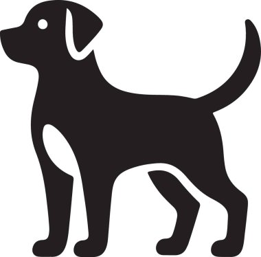 köpek simgesi vektör illüstrasyonu
