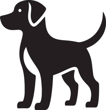 Köpek çiftleşmesi labrador simgesi katı biçimde