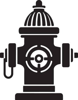 Klasik Yangın Hiddetli Siluet Görüntü Vektörü Grafiksel