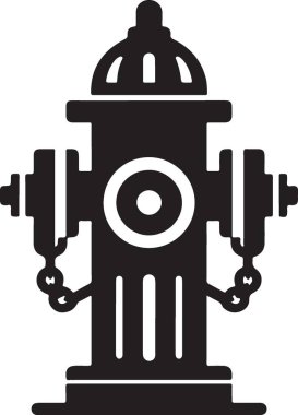 Klasik Yangın Hiddetli Siluet Görüntü Vektörü Grafiksel