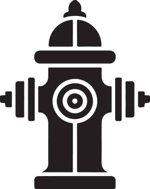 Klasik Yangın Hiddetli Siluet Görüntü Vektörü Grafiksel