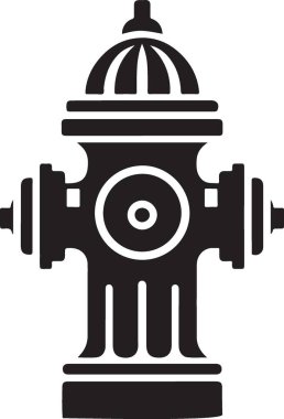 Klasik Yangın Hiddetli Siluet Görüntü Vektörü Grafiksel