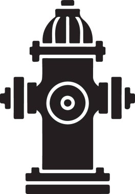 Klasik Yangın Hiddetli Siluet Görüntü Vektörü Grafiksel