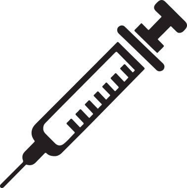 Şırınga ikonu vektör çizimi