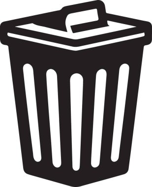 Çöp tenekesi. Basit tasarım