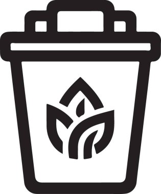 Çöp kutusu vektör illüstrasyonuName
