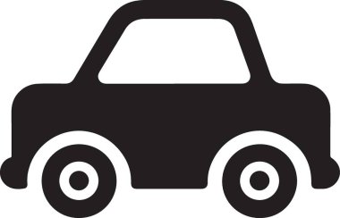 araba simgesi vektör illüstrasyonu