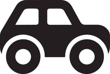 - Araba. Web simgesi vektör illüstrasyonu