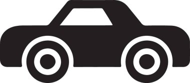 araba simgesi vektör illüstrasyonu