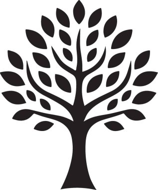 ağaç vektör simgesi sanatı