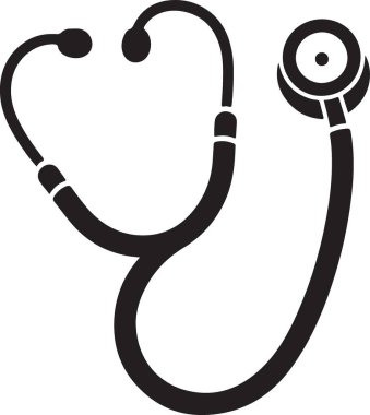 Sağlık stetoskop vektör simgesi