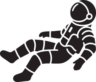 Çizgi film astronotunun vektör çizimi