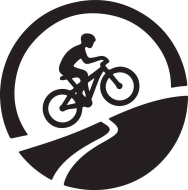 Kadın Bisikletçileri Güçlendiren Siluet Çizimi Dağ Bisikleti Sürüşü