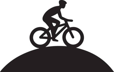 Kadın Bisikletçileri Güçlendiren Siluet Çizimi Dağ Bisikleti Sürüşü