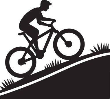 Kadın Bisikletçileri Güçlendiren Siluet Çizimi Dağ Bisikleti Sürüşü