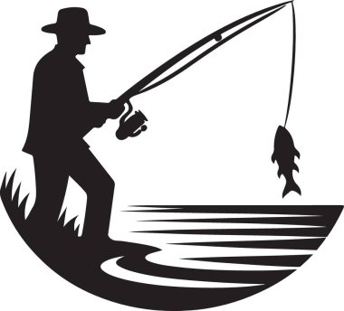 Bir balıkçının huzurlu bir sabahı gölün kenarında tek başına balık tutarken eğleniyor.