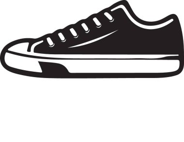 spor ayakkabısı vektör simgesi tasarımı