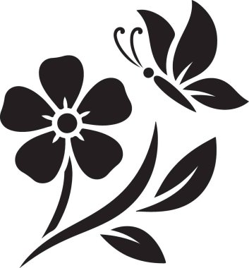 çiçek simgesi vektör illüstrasyonu