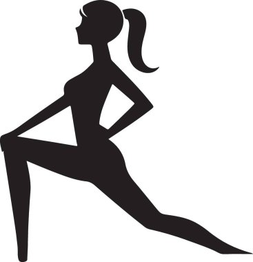 kadının beyaz zemin üzerine siluet vektör.