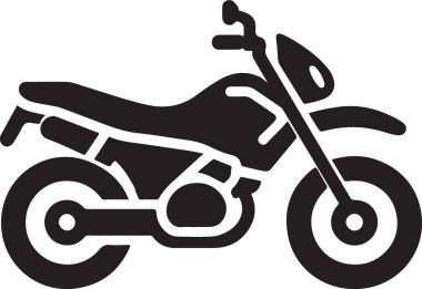 Motosiklet simge vektör çizim