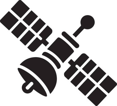 Uydu Çanağı. Web simgesi basit illüstrasyon