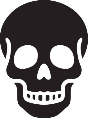 Kurukafa simgesi vektör illüstrasyonu