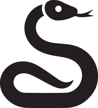 yılan sembolü, vektör illüstrasyonu