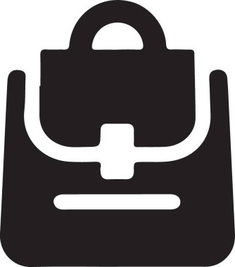 Sırt çantalı el çantası simgesi