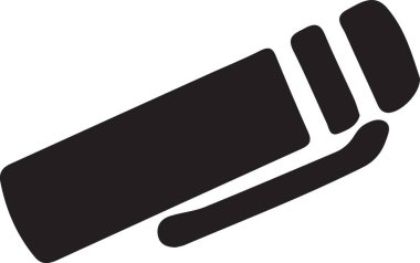 El yuvarlanan pin simgesi ana hat biçiminde