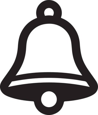 Çan çanı simgesi vektör illüstrasyonu