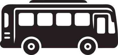 Otobüs. Web simgesi basit illüstrasyon